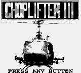 Choplifter III Title Screen